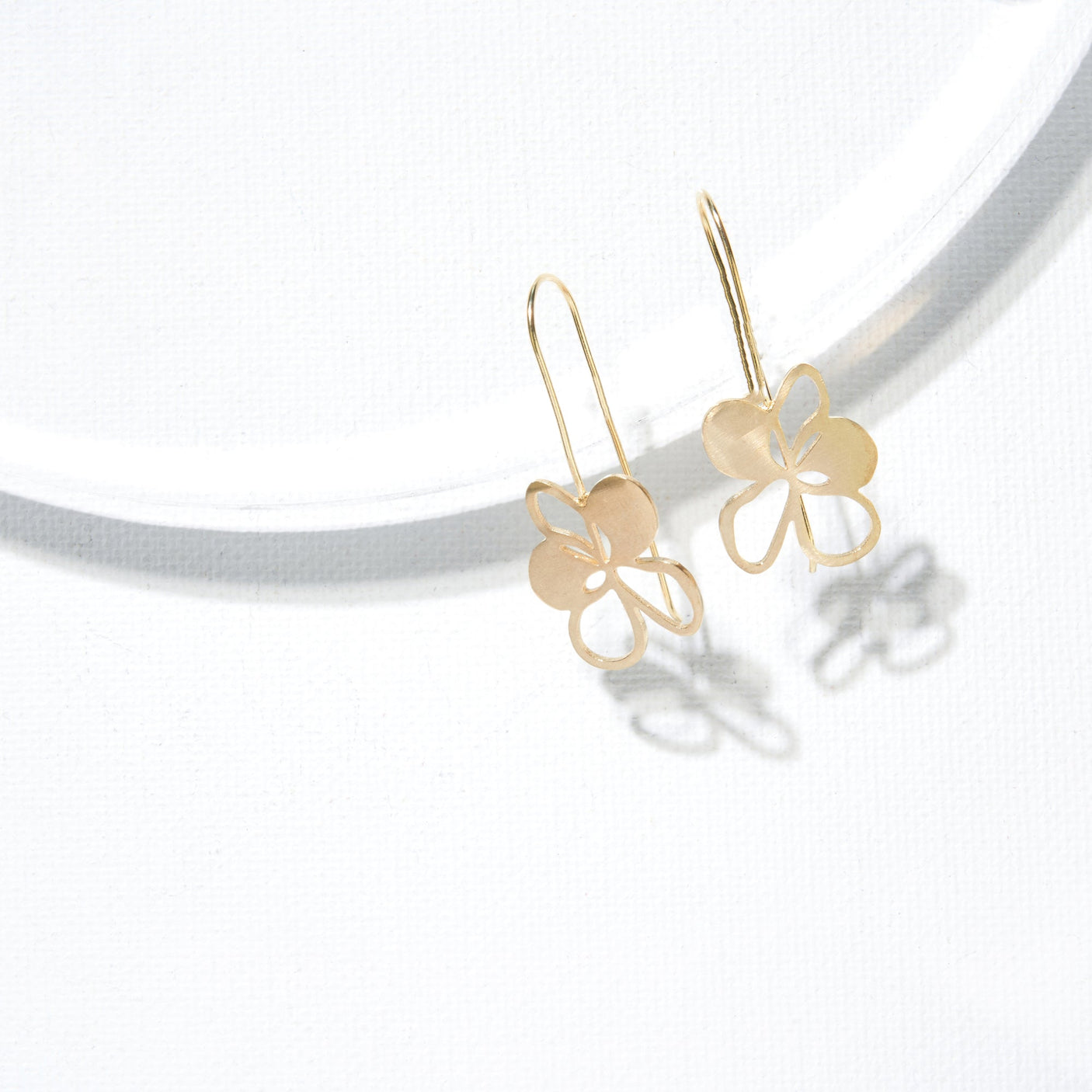 Gold Blossom Cut Out Earrings