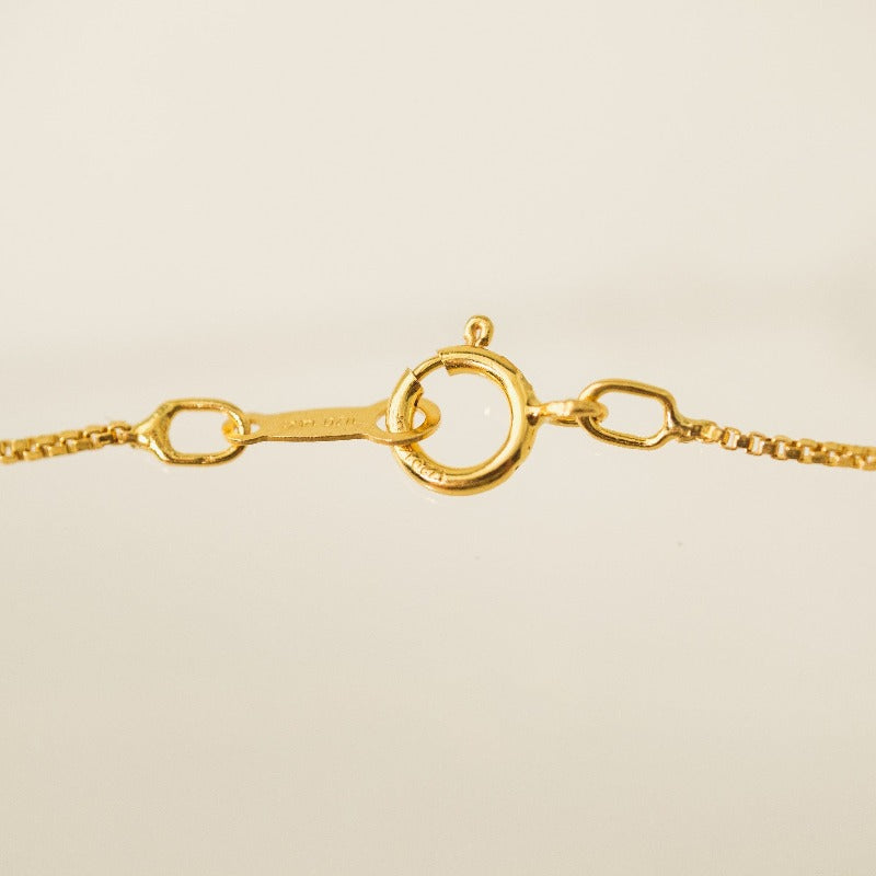 January Birthstone Gold-Filled Charm Necklace Clasp
