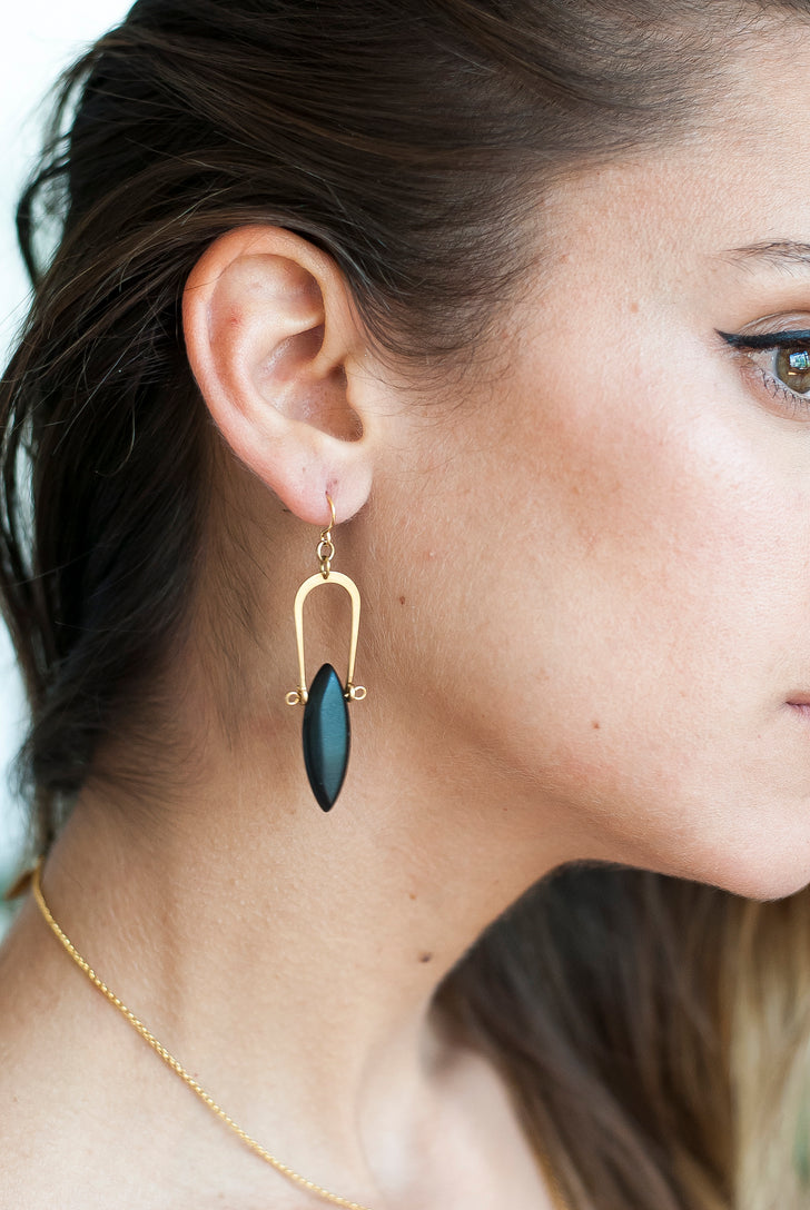 Amulet Earrings - Dalmatian Jasper