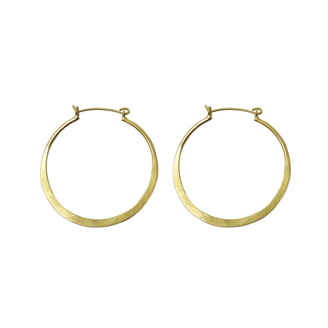 Gold Organic Hoops