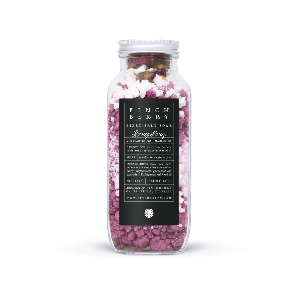 Fizzy Bath Salt Soak - Rosey Posey