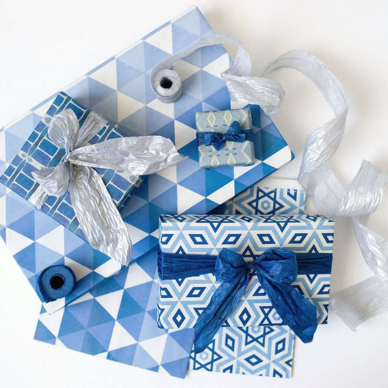 Wrappily Eco Friendly Gift Wrap Paper Ribbon - Silver