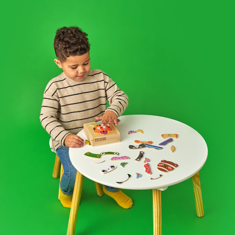 Animal Mix Up! Pinewood Wooden Puzzle