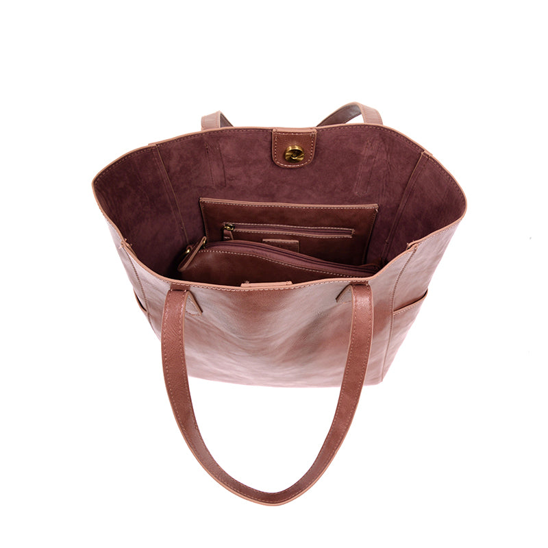 Rose Clay - Vegan Leather Bella Travel Tote