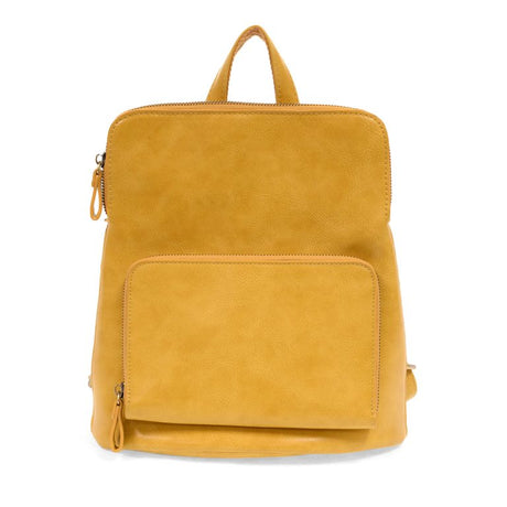 Joy Susan Accessories Vegan Leather Backpack Handbag Mini Julia in Dijon Yellow Faux Leather - L8038-16