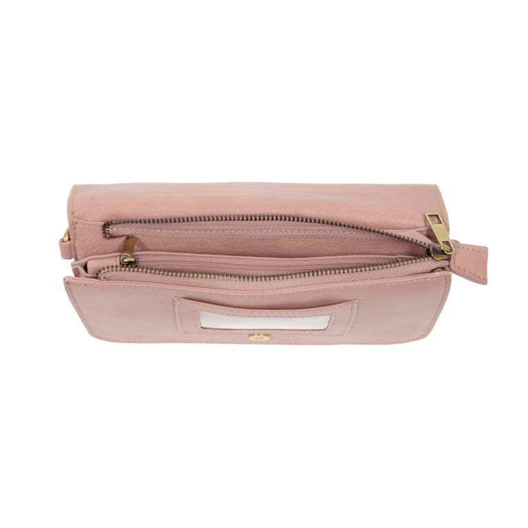 Blush Pink - Vegan Leather Multi Mia Crossbody