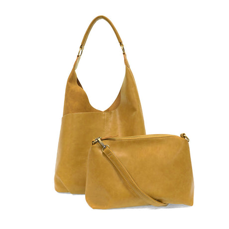 Saffron - Vegan Leather Dani Vintage Hobo Bag