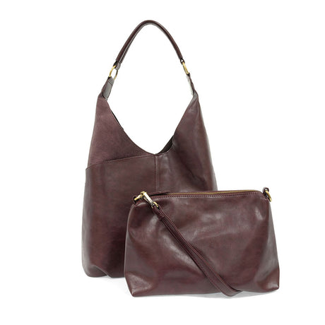 Plum - Vegan Leather Dani Vintage Hobo Bag