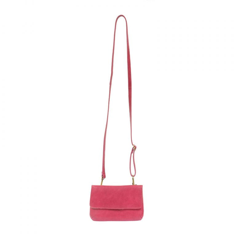 Fuchsia - Vegan Leather Evie Crossbody