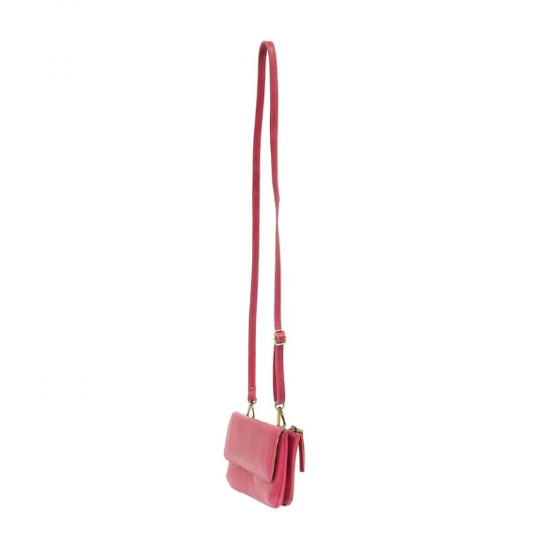 Fuchsia - Vegan Leather Evie Crossbody