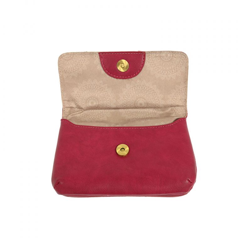 Fuchsia - Vegan Leather Evie Crossbody