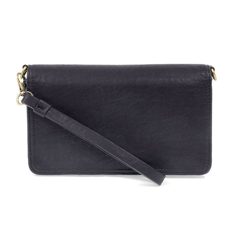 Dark Navy Vegan Leather Mini Foldover Billie Crossbody L8130-07