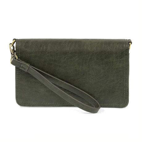 Dark Jade Vegan Leather Mini Foldover Billie Crossbody L8130-09