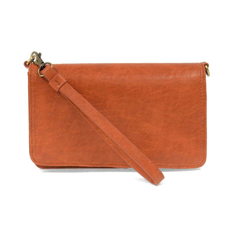 Pumpkin Vegan Leather Mini Foldover Billie Crossbody L8130-19