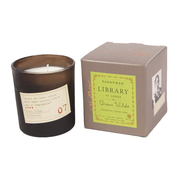 Library Candle : Oscar Wilde - Black Plum, Persimmon, Oakmoss
