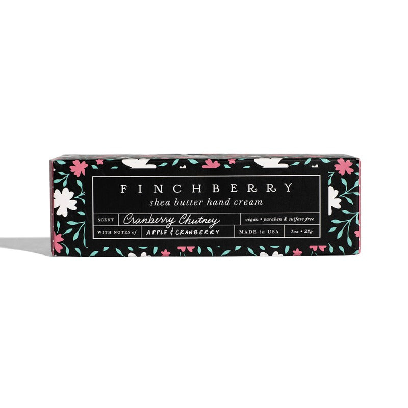 Finchberry Shea Butter Hand Cream Boxed. Cranberry Chutney with notes of Apple and Cranberry. 1oz