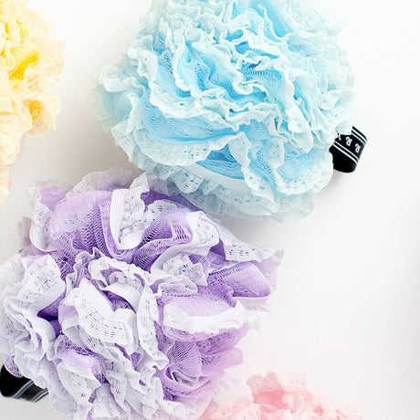 Blue Lace Shower Loofah