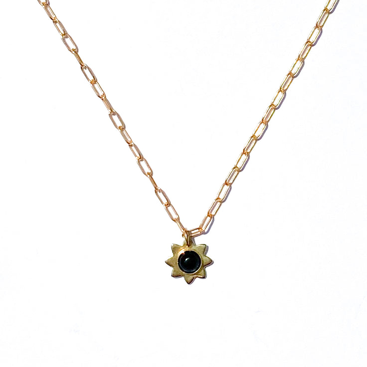 Onyx Luminary Charm Necklace