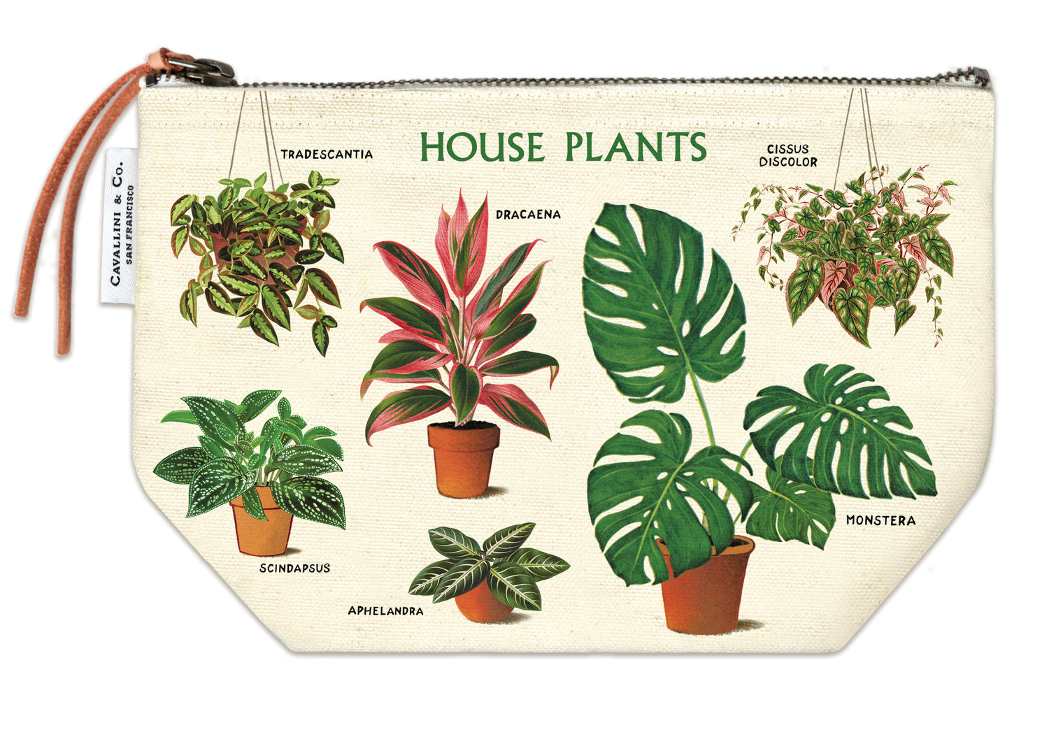 Houseplants - Vintage Zipper Pouch