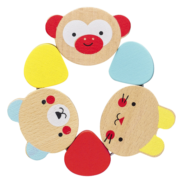 Wooden Grasping Ring Rattle (6+ mo)
