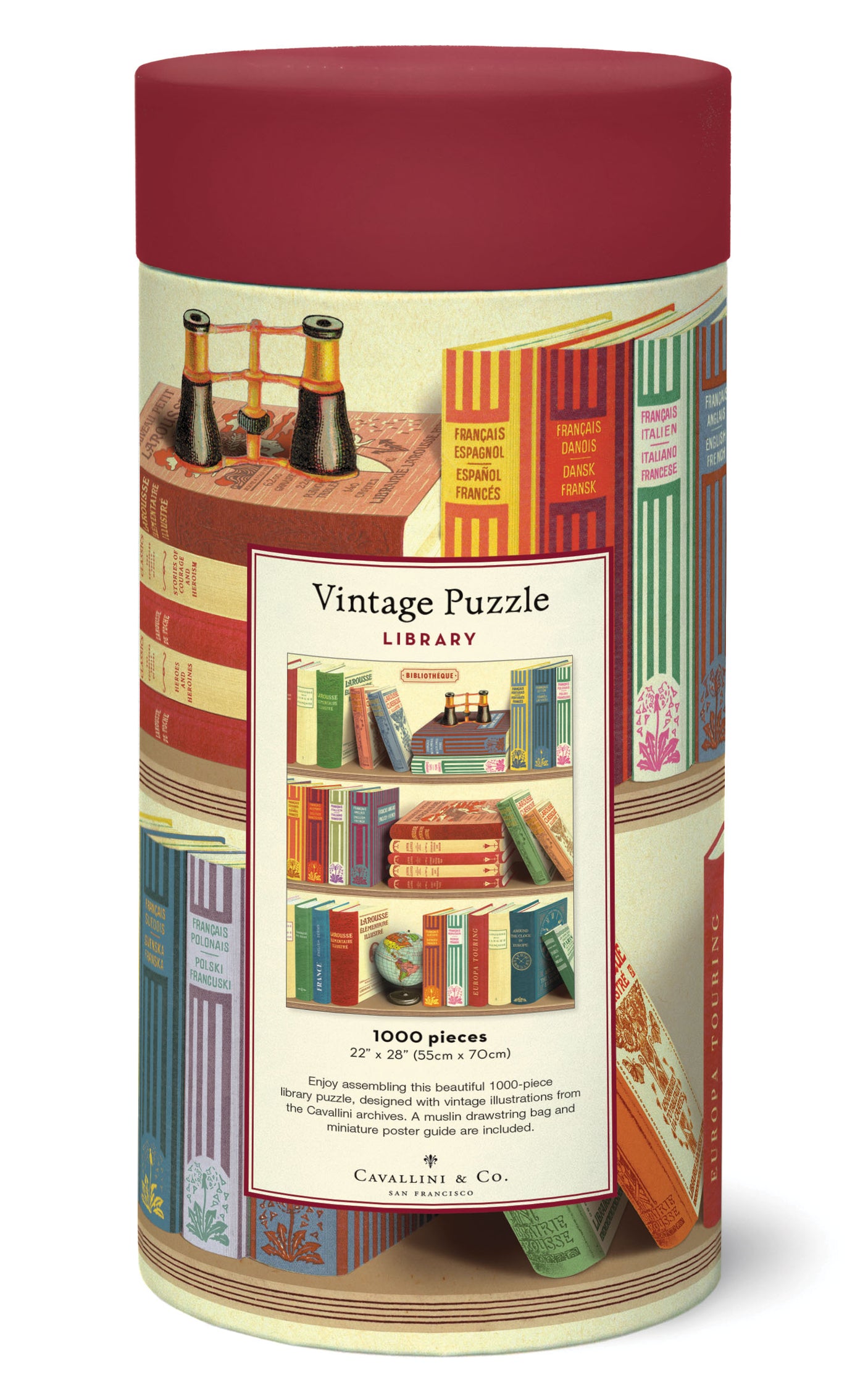 Library Books - Vintage 1000 Piece Puzzle