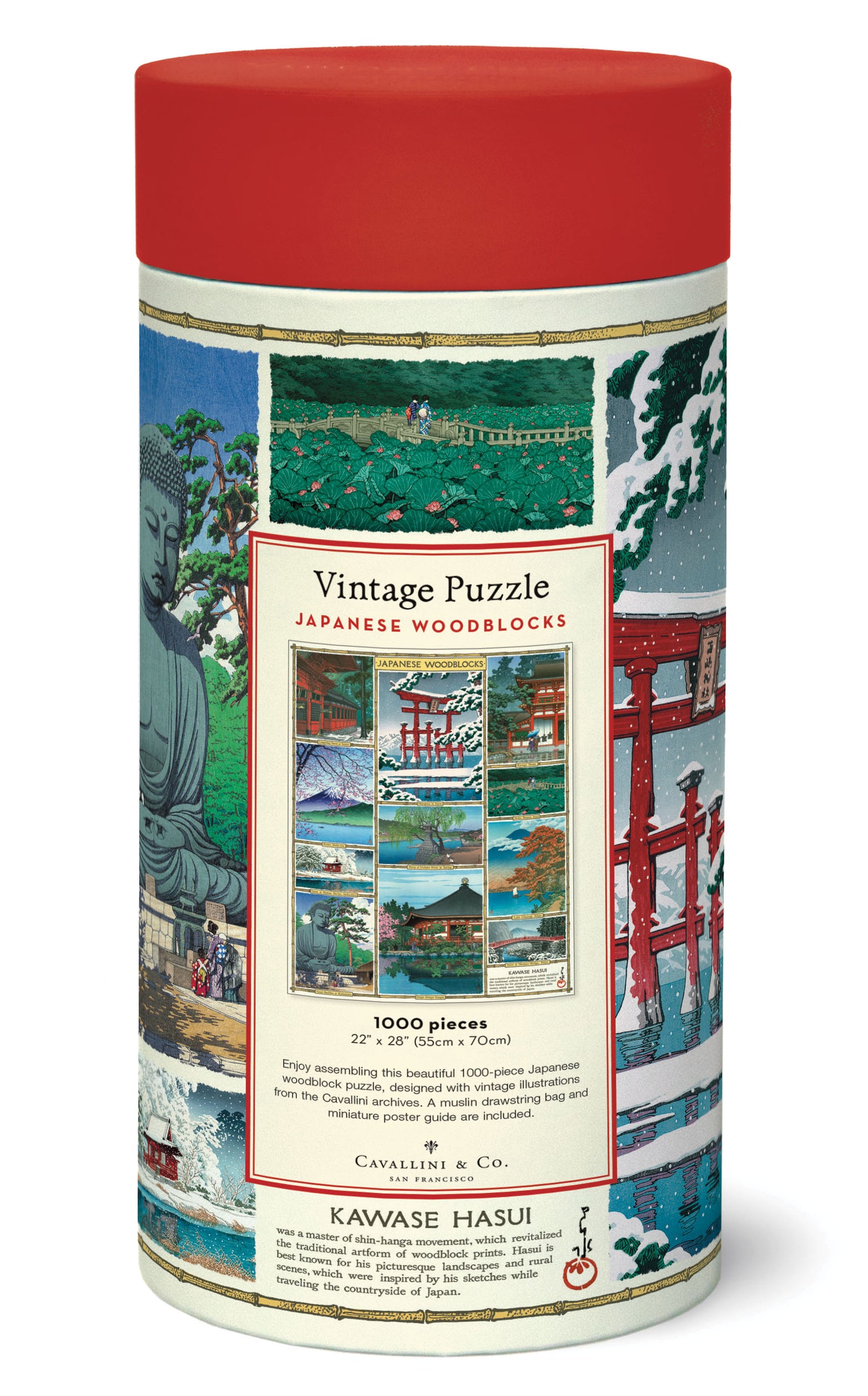 1000-Piece Vintage-Style Puzzle –Japanese Woodblock
