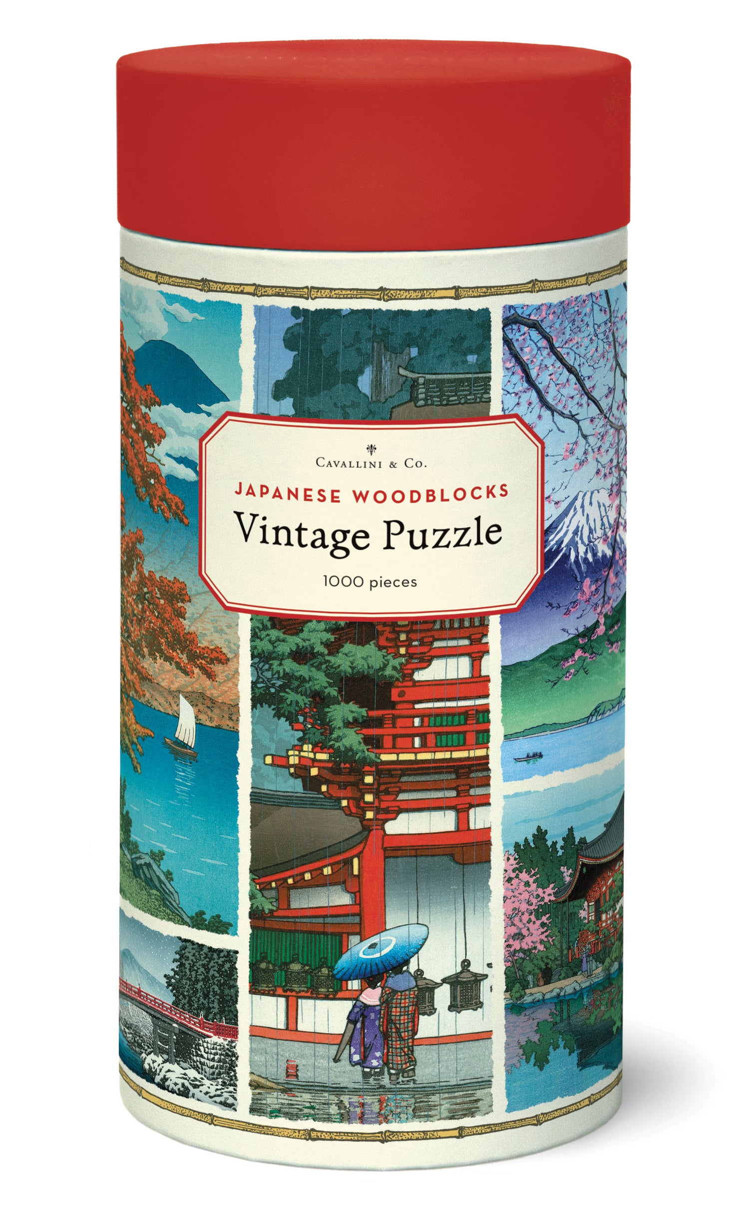 1000-Piece Vintage-Style Puzzle –Japanese Woodblock