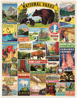 1000-Piece Vintage-Style Puzzle – National Parks