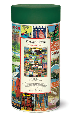 1000-Piece Vintage-Style Puzzle – National Parks