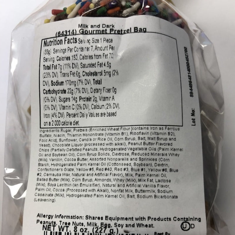 Assorted Gourmet Pretzels Sampler Label