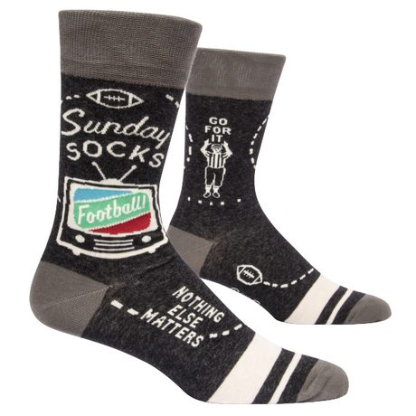 Blue Q Sunday Night Football Men's Crew Socks