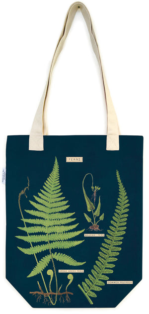 Vintage Print Canvas Tote Bag - Fern - Hello World Modern Mercantile