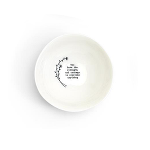 Porcelain Large Wobbly Bowl - You have the strength and courage to overcome anything.
