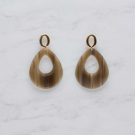 Tear Drop Resin Earrings