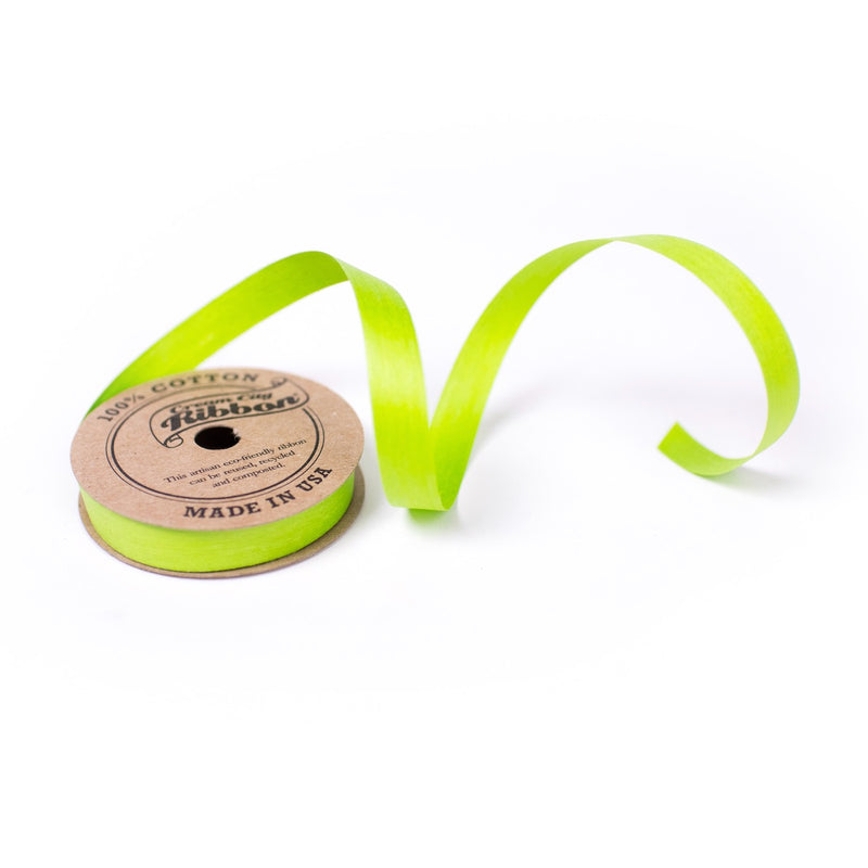 Wrappily Eco Friendly Gift Wrap Cotton Curling Ribbon - Lime Green