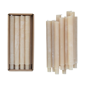 Powdered Taper Candles : Cream