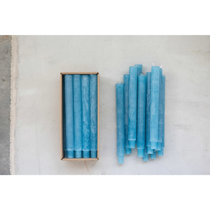 Powdered Taper Candles : Blue
