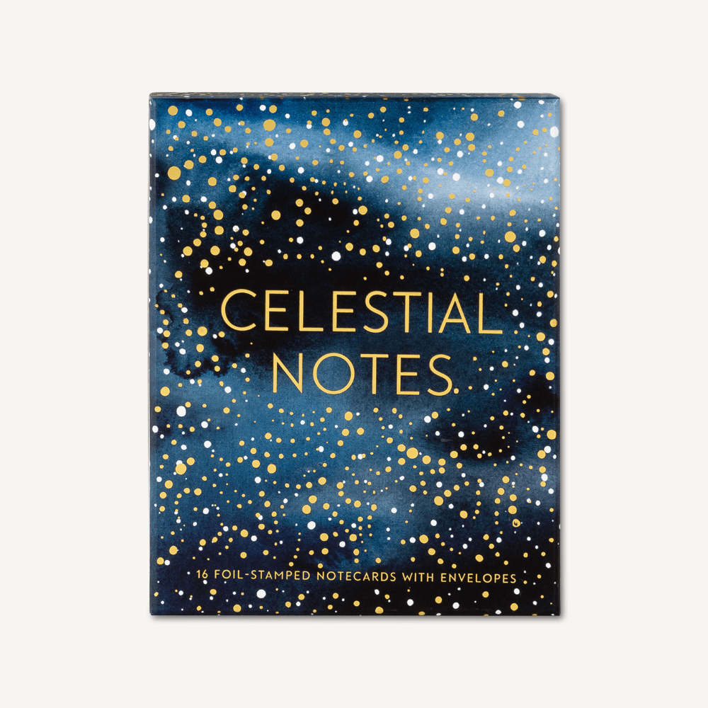 Celestial Notes Card Set of 16 Front