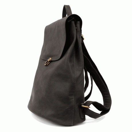 Black - Vegan Leather Colette Backpack