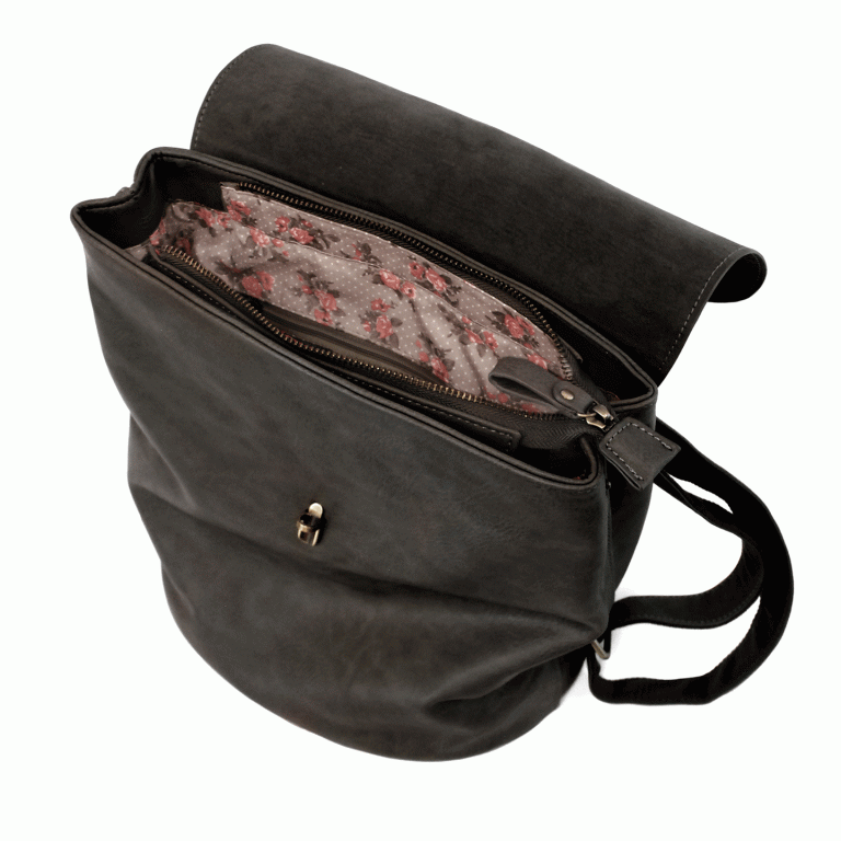 Black - Vegan Leather Colette Backpack