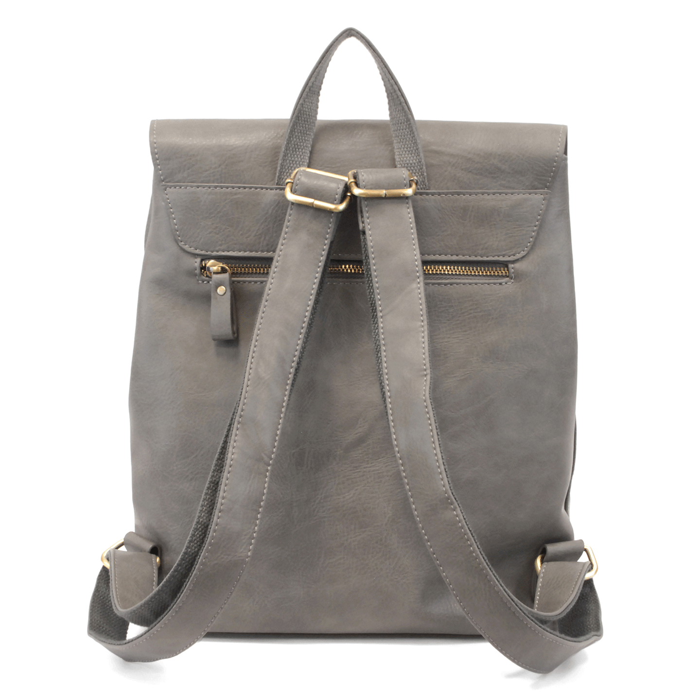 Joy Susan Charcoal Vegan Leather Colette Backpack Adjustable Straps