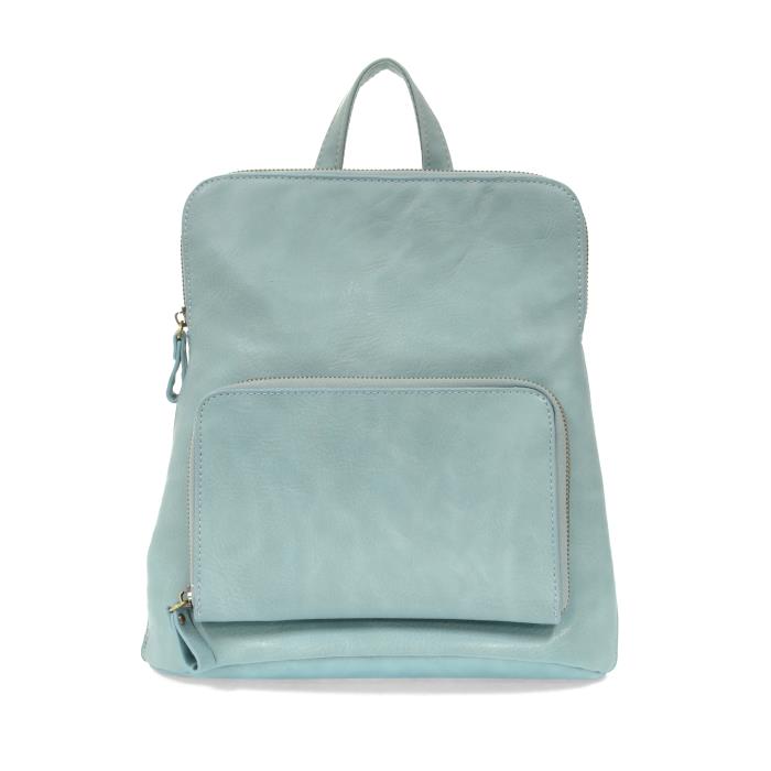 Joy Susan Accessories Vegan Leather Backpack Handbag Mini Julia in Light Blue Sugar Faux Leather - L8038-125