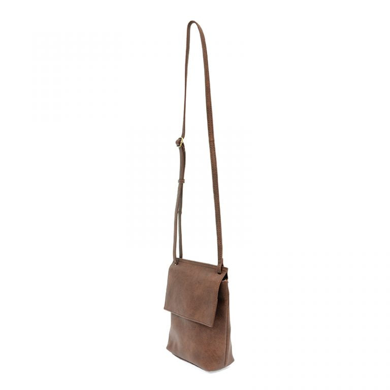 Vegan Leather Aimee Small Flap Crossbody Bag