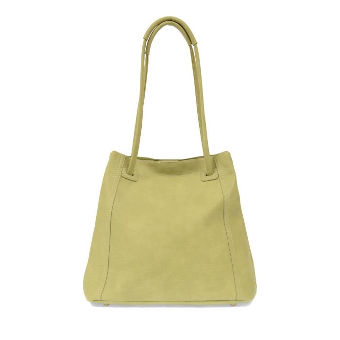 Joy Susan Accessories Vegan Leather Polyurethane Light Sage Green Josie Adjustable Tote Handbag