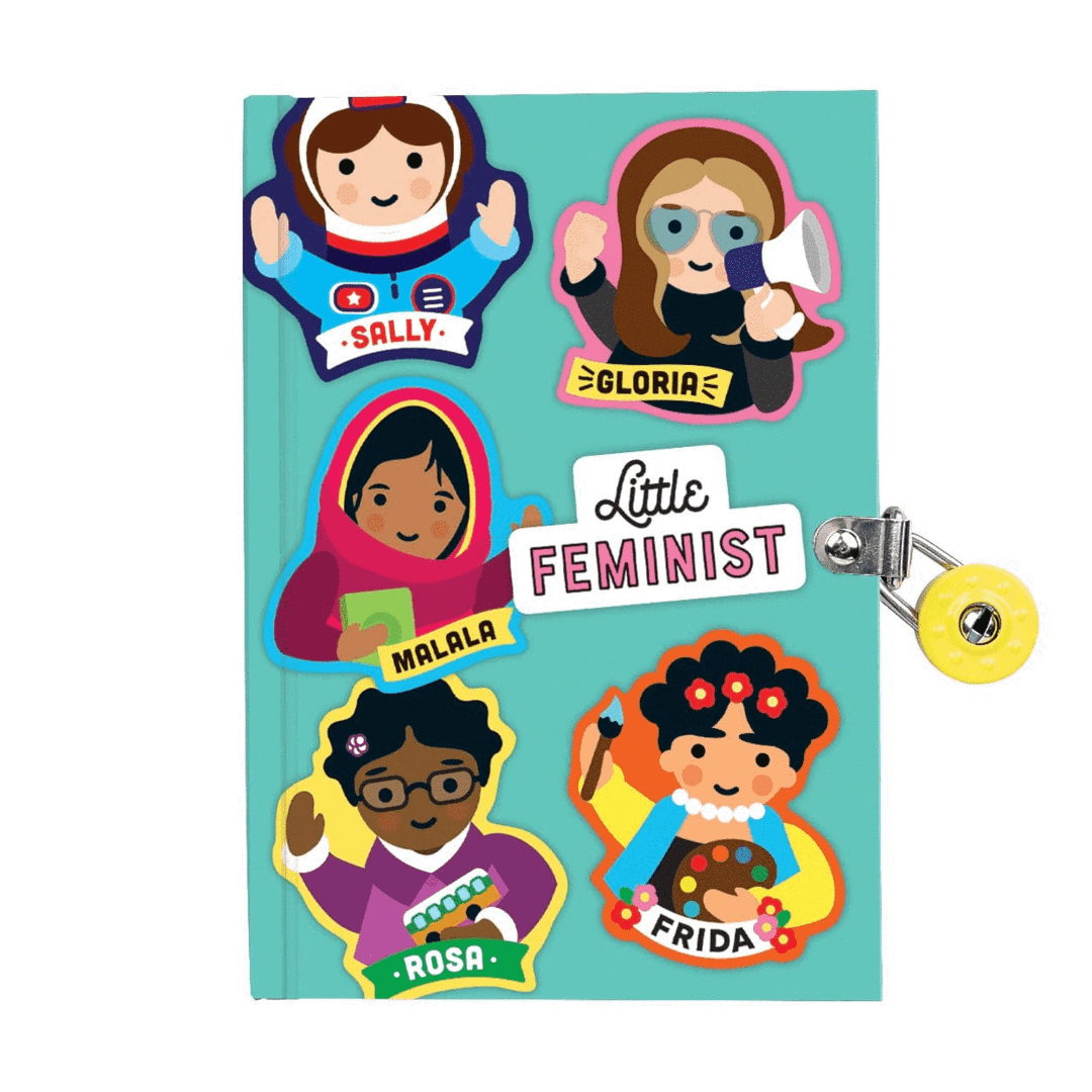 LITTLE FEMINIST Locked Diary Journal - Ages 4+ - Hello World Modern Mercantile