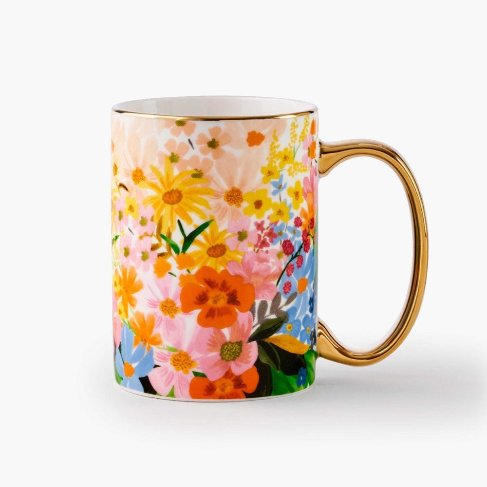 Marguerite Gold Foil Floral Illustrations Mug by Rifle Paper Company