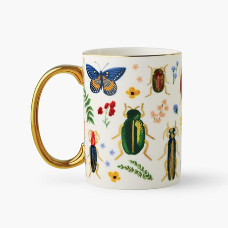 Curio Double Sided Gold Foil Porcelain Mug