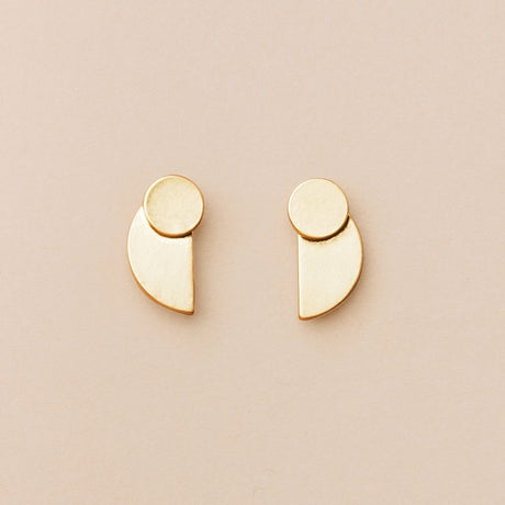 Refined Earring Collection - Eclipse Stud (Gold Vermeil)