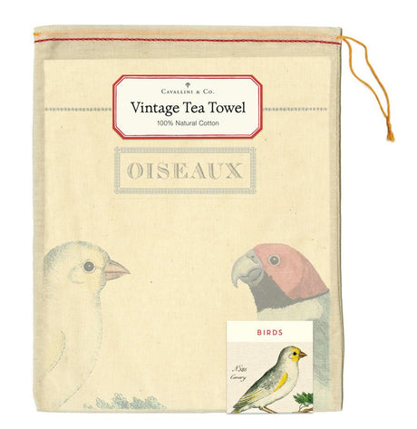 Birds - Vintage Tea Towel