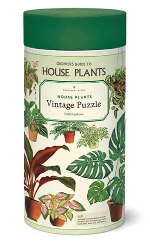 1000-Piece Vintage-Style Puzzle – House Plants